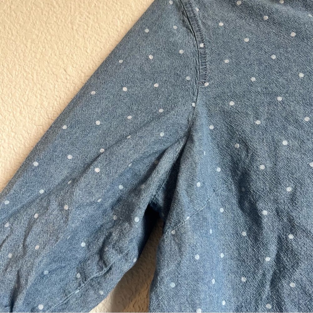 Kim Rogers Button-Down Polka Dot Shirt – Size Small - Picture 3 of 9